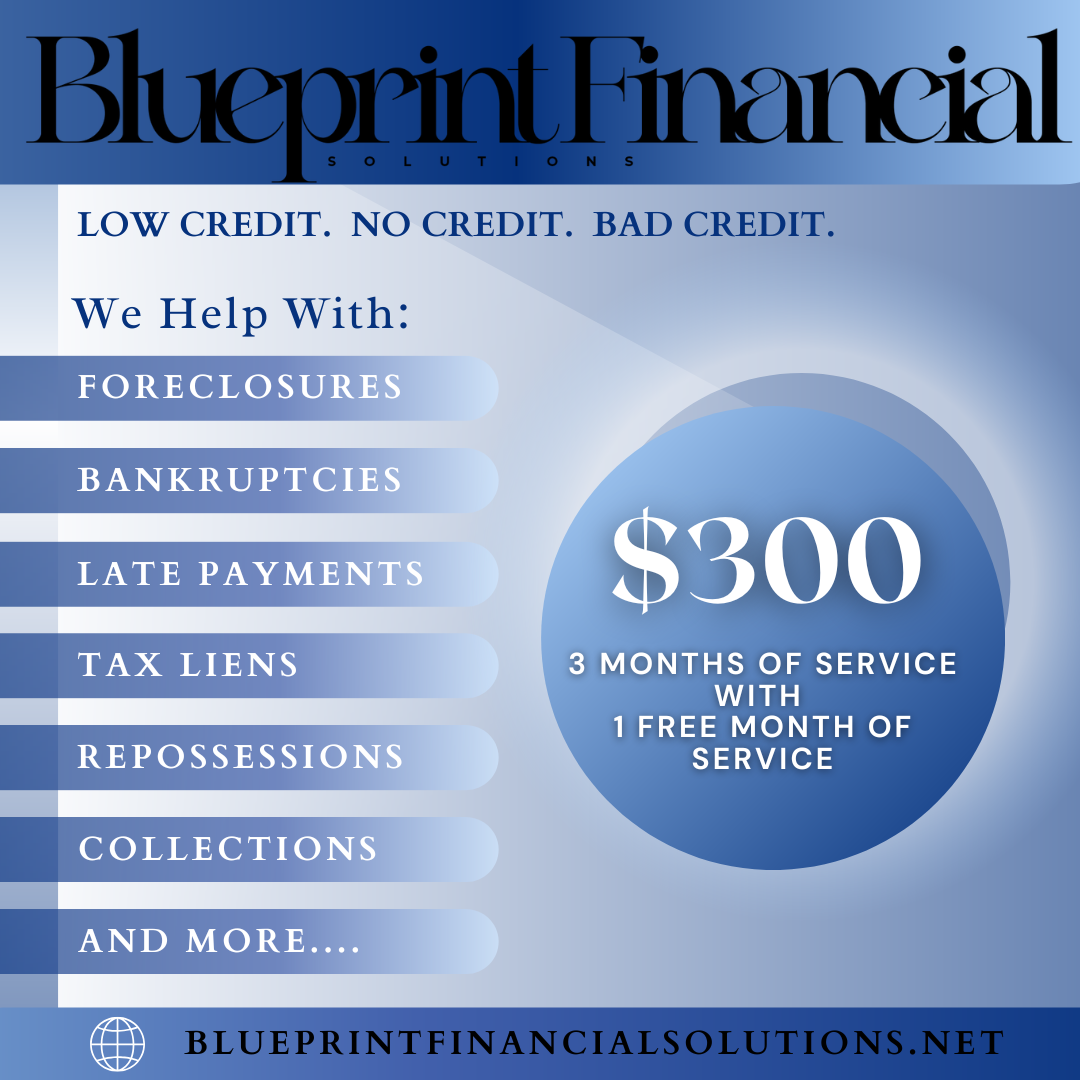 Credit Repair - 3 Month Credit Repair Package Includes 1 FREE Month